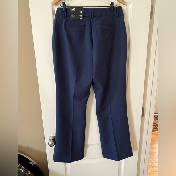 INC Navy Boot Leg Mid Rise Pants Trousers Women’s Size 10 - Picture 3 of 15